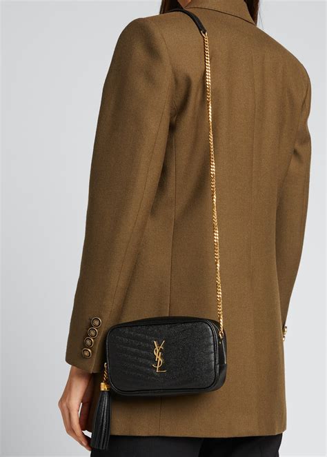 ysl nero leather mini crossbody bag|ysl denim bag small.